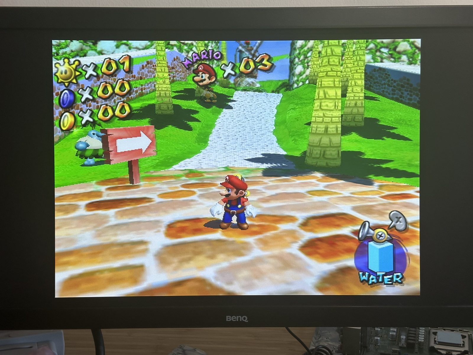 A wider shot showing accurate colour across the whole scene