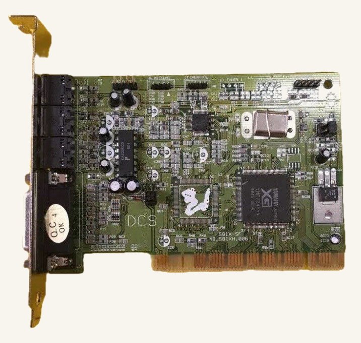 The Yamaha YMF724 card I bought — listed on eBay only as a 