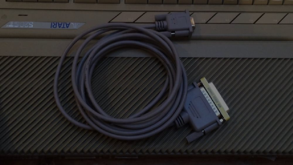 DB25F-DB9F serial/RS232 cable