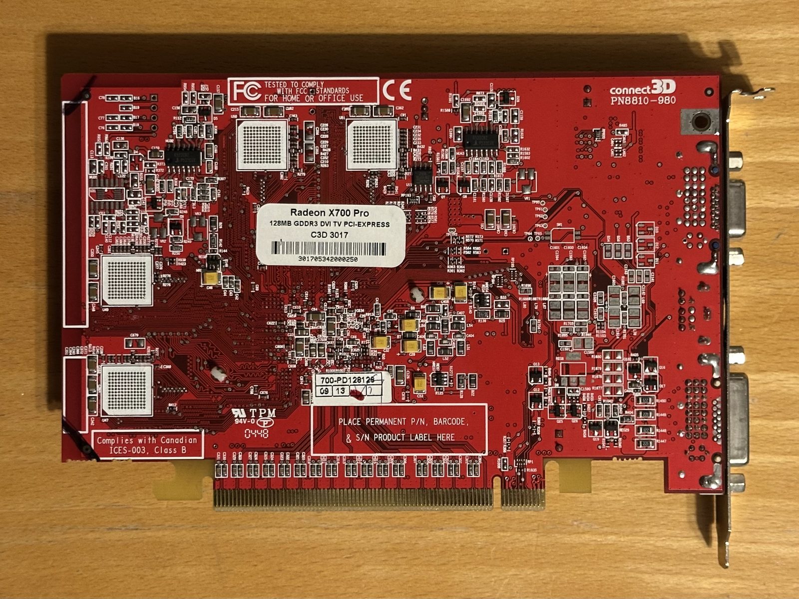 Connect3D Radeon X700 Pro back
