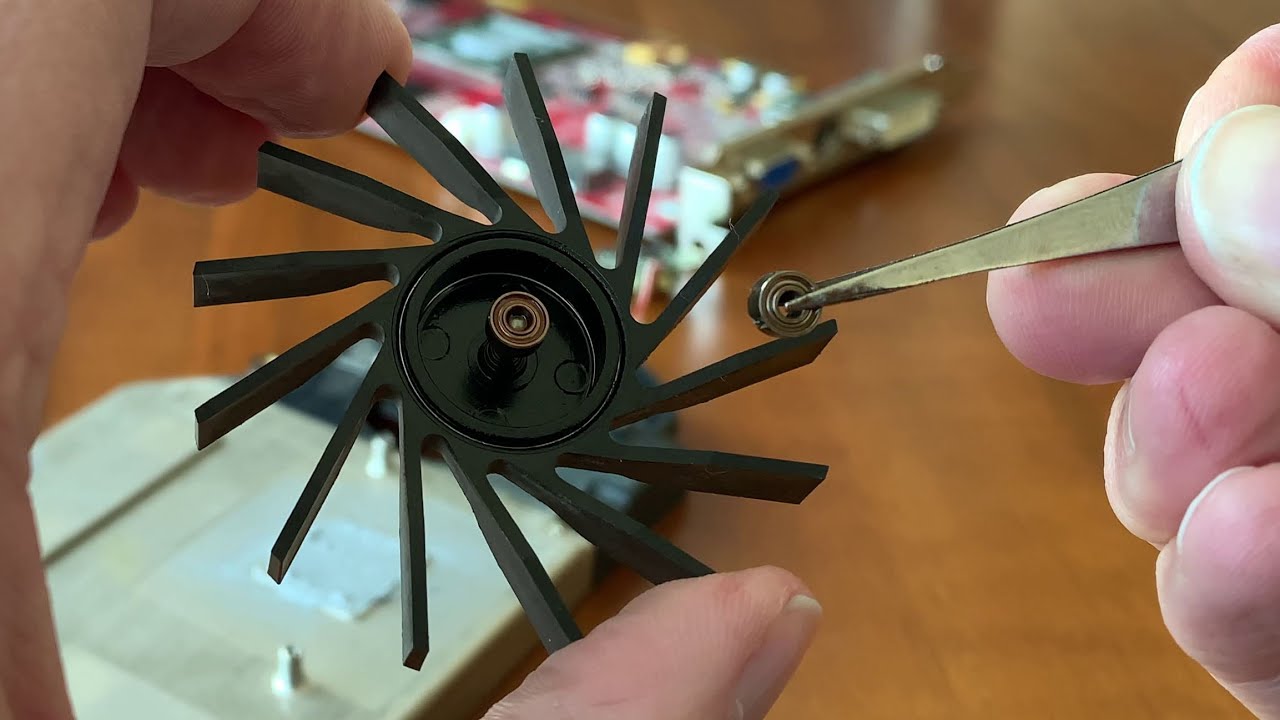 Fitting a new bearing to the X800 XL fan