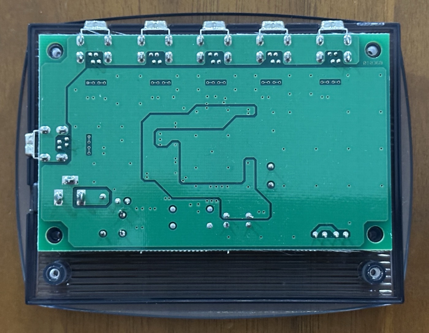 The underside of the board, marked FWH-6T4