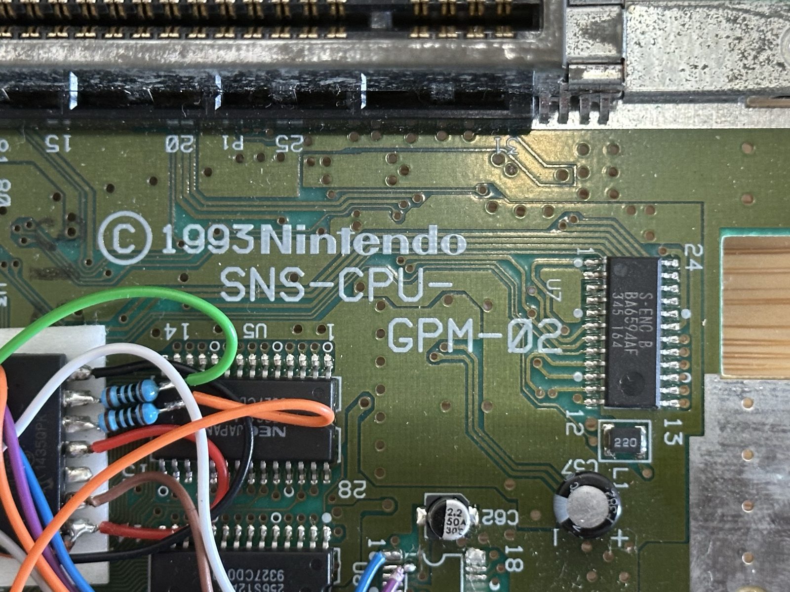 The motherboard, stamped SNS-CPU-GPM-02