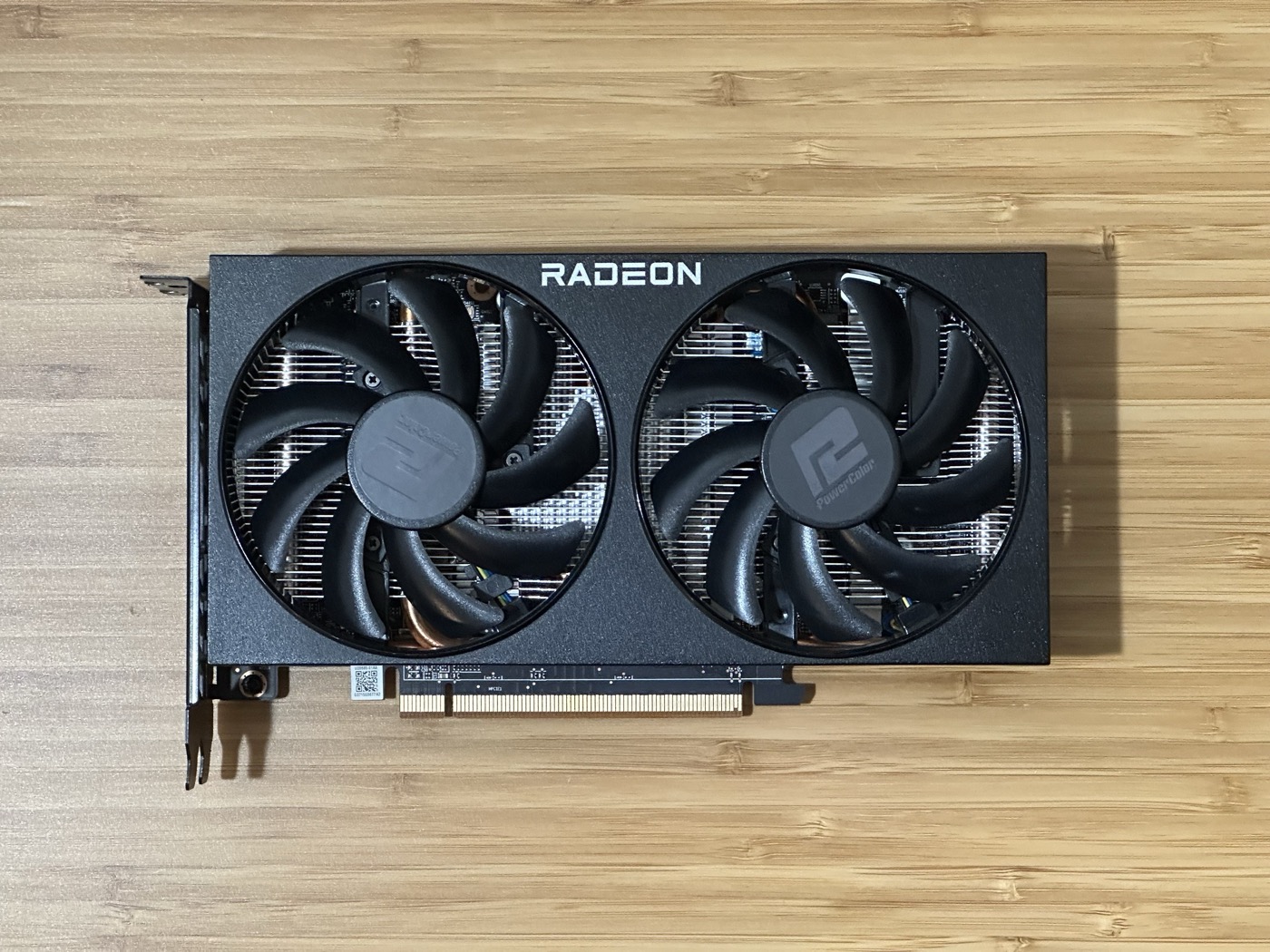 The PowerColor Radeon RX 6600 XT, the card swapped in next