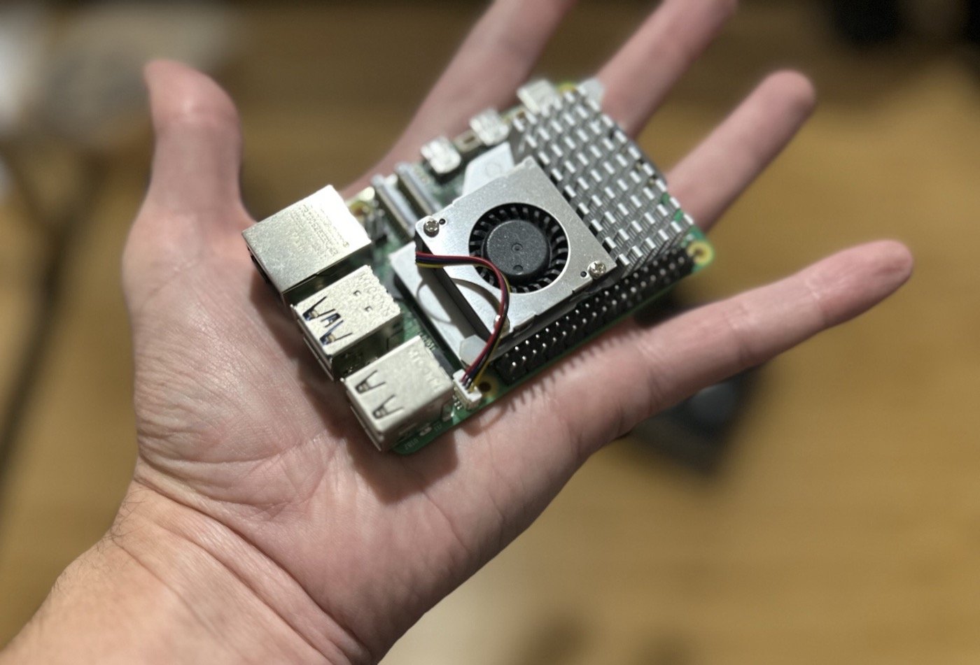 Raspberry Pi 5 with official Active Cooler attached